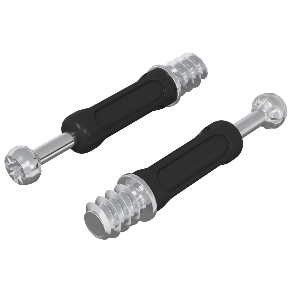 vidaXL Cam Slot Schroef 2 pcs Zilver en Zwart M6 x 40 mm Metaal