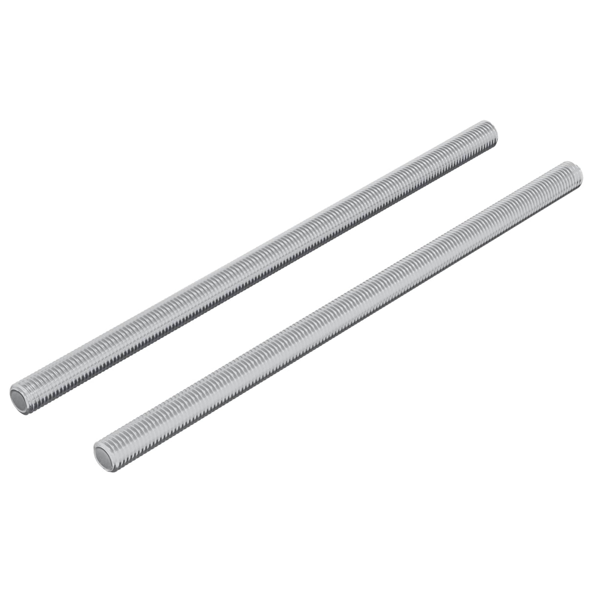 vidaXL Draadstangen 2 pcs Zilver M6 x 120 mm Metaal