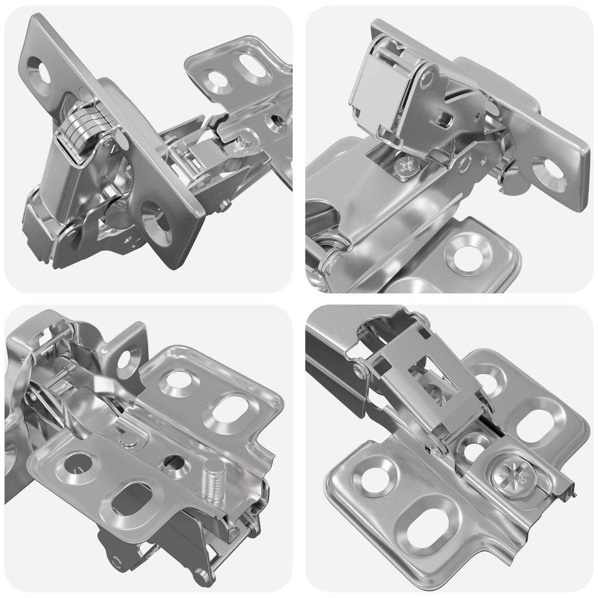 vidaXL Scharnier 2 pcs Nikkel 139 x 64,1 x 10 mm IJzer