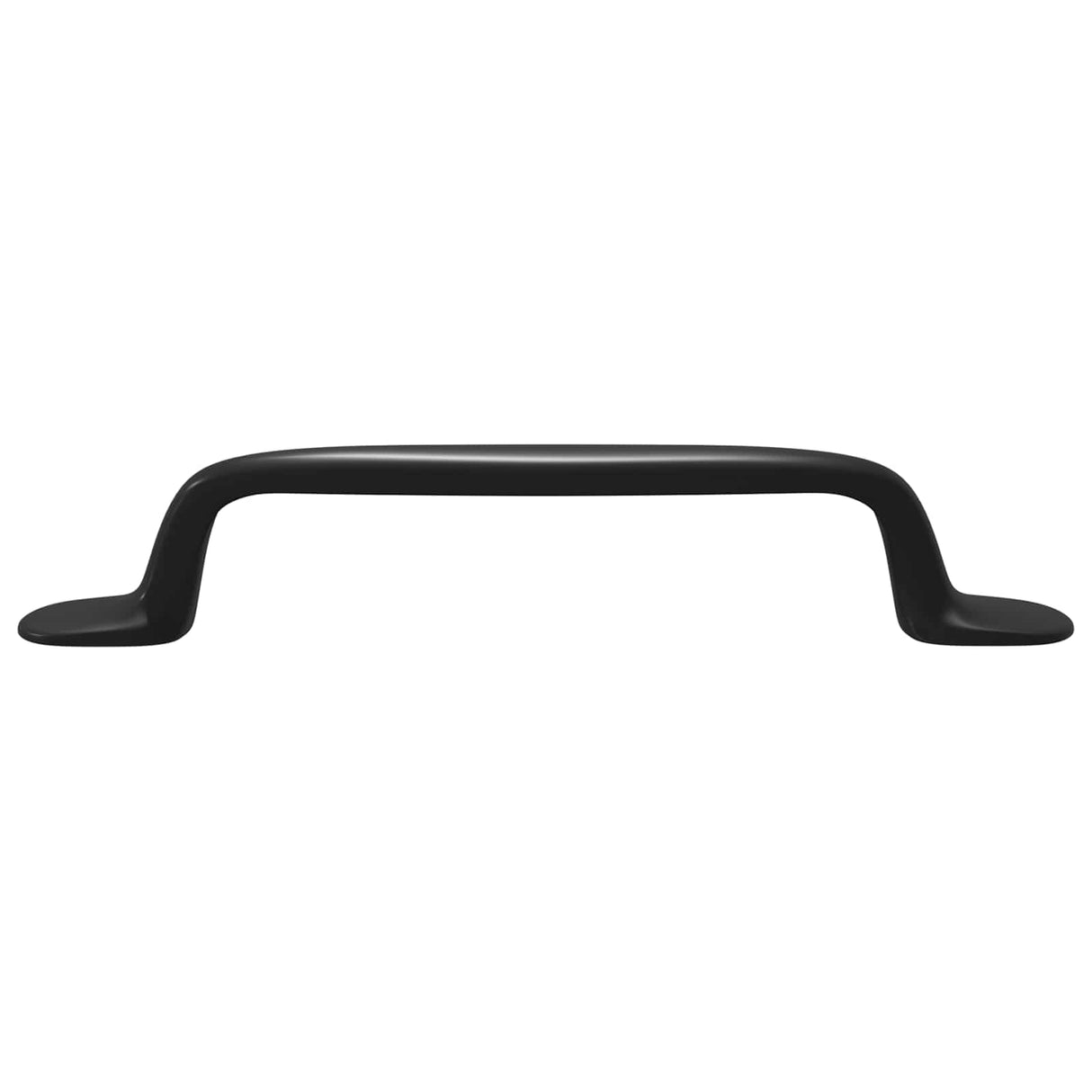 vidaXL Furniture Handle 2 pcs Black 130 x 19.4 x 22.3 mm Aluminium