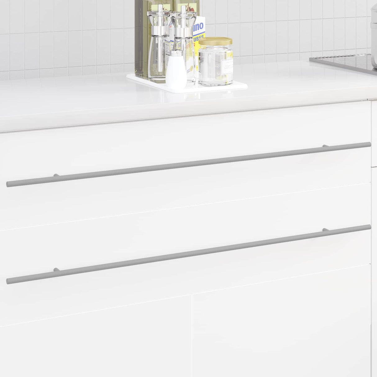 vidaXL Cabinet Handle 2 pcs Silver 900 mm Stainless steel