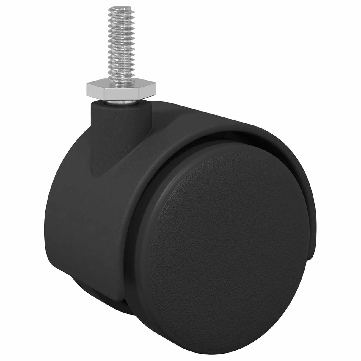 vidaXL Caster 2 pcs Zwart en Zilver 40,1 x 40,1 x 37,8 mm Ijzer en PP