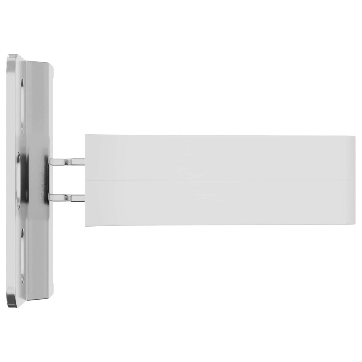 vidaXL Kast ophangbeugel 2 pcs Wit 70 x 48 x 19 mm Ijzer en Plastic