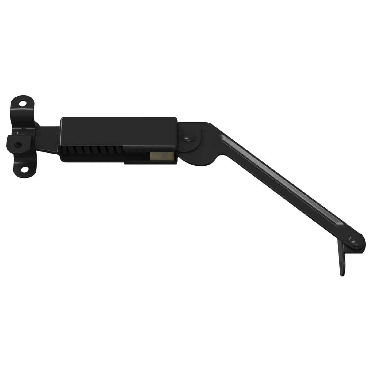 vidaXL Deksel ondersteuningsscharnier 2 pcs Zwart 192 x 32 x 50 mm