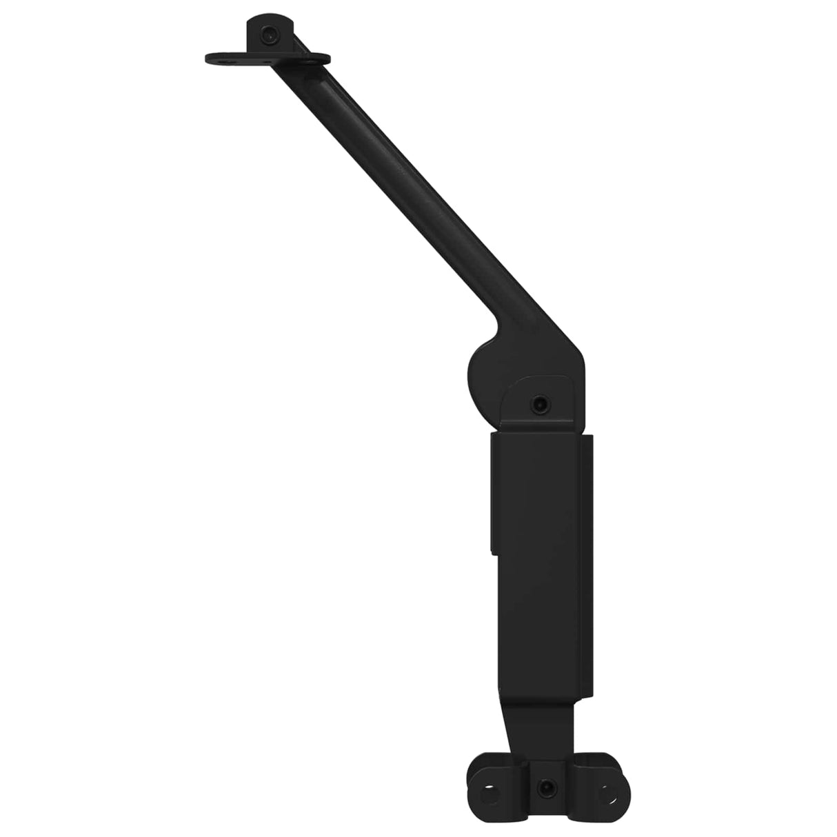 vidaXL Deksel ondersteuningsscharnier 2 pcs Zwart 192 x 32 x 50 mm
