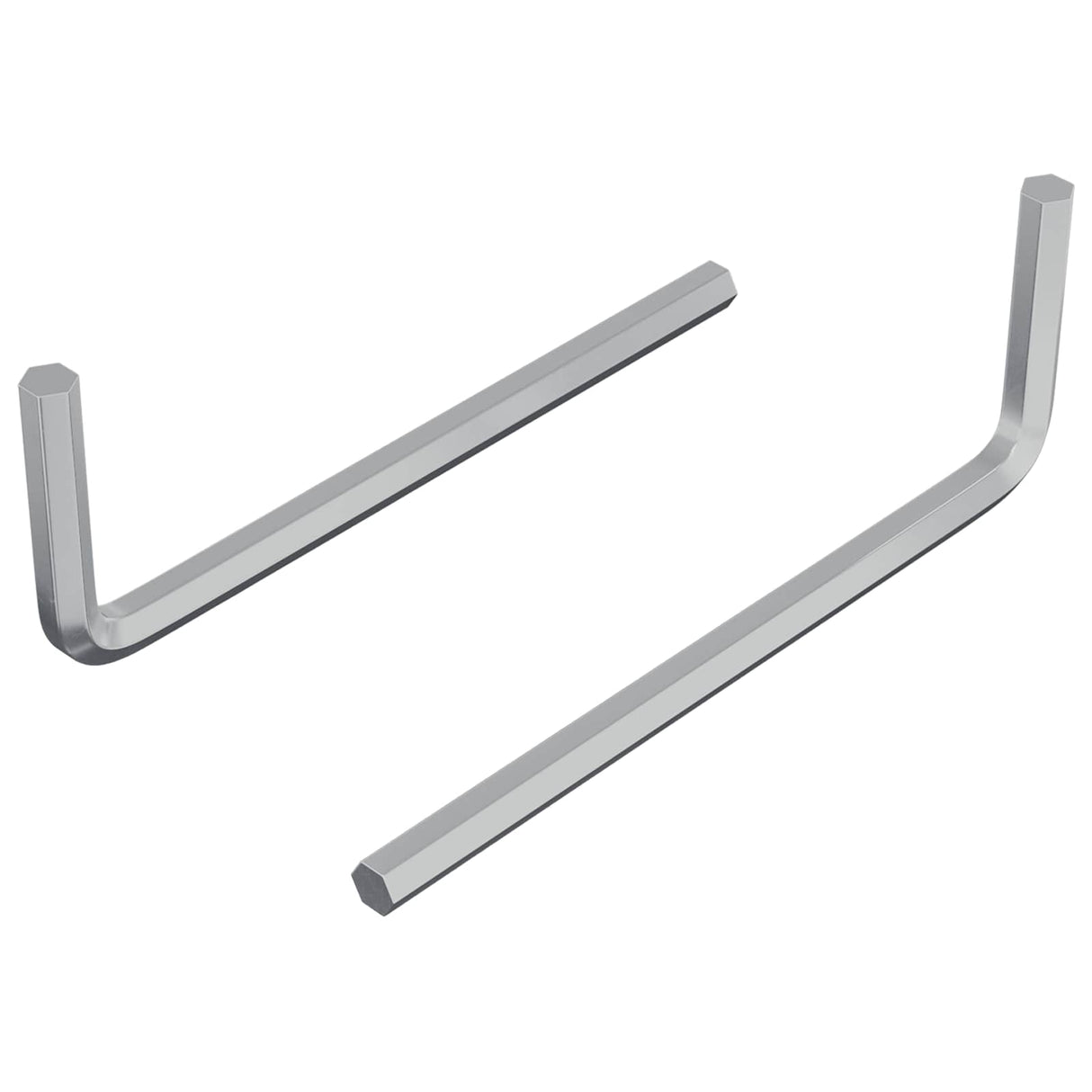 vidaXL Inbussleutel 2 pcs Zilver 20 x 52 mm Staal