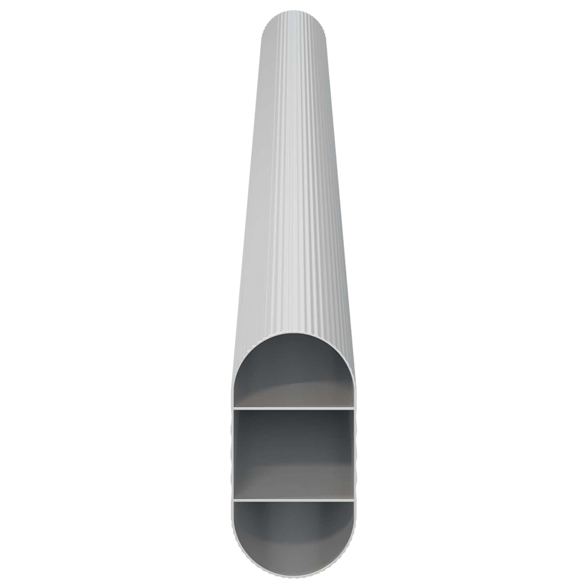vidaXL Kaststang 2 pcs Zilver 264 x 15 x 29 mm Aluminiumlegering