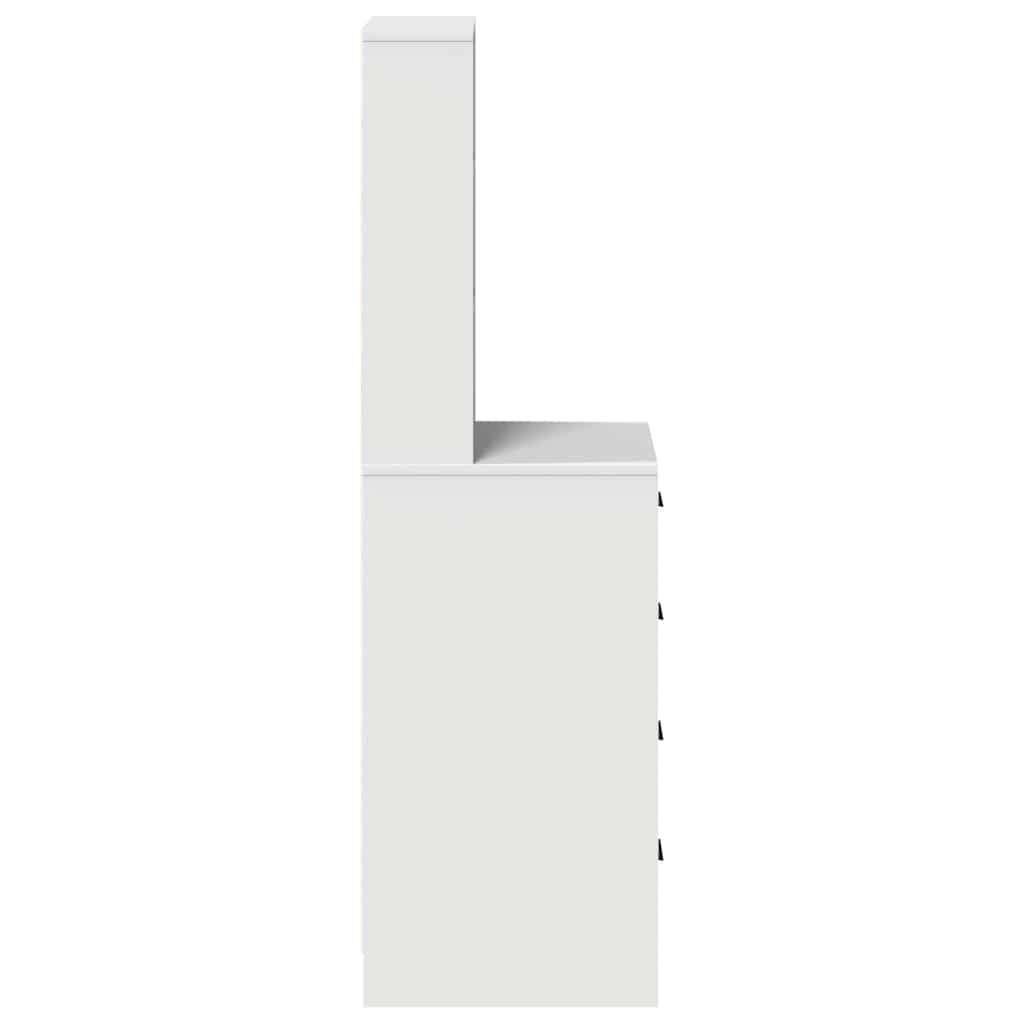 vidaXL Highboard met lade Wit 40 x 41 x 135 cm Bewerkt hout