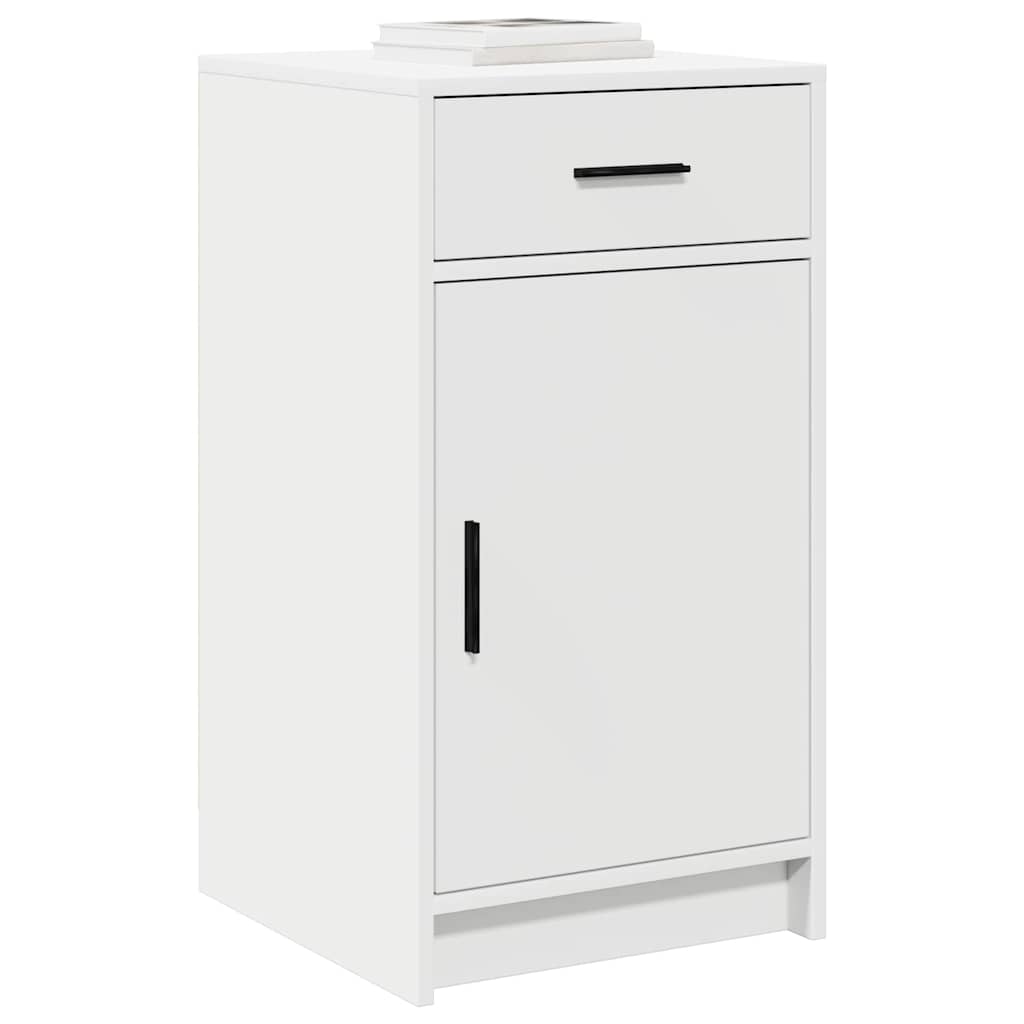 vidaXL Dressoir met lade Wit 40 x 40,5 x 75 cm Bewerkt hout