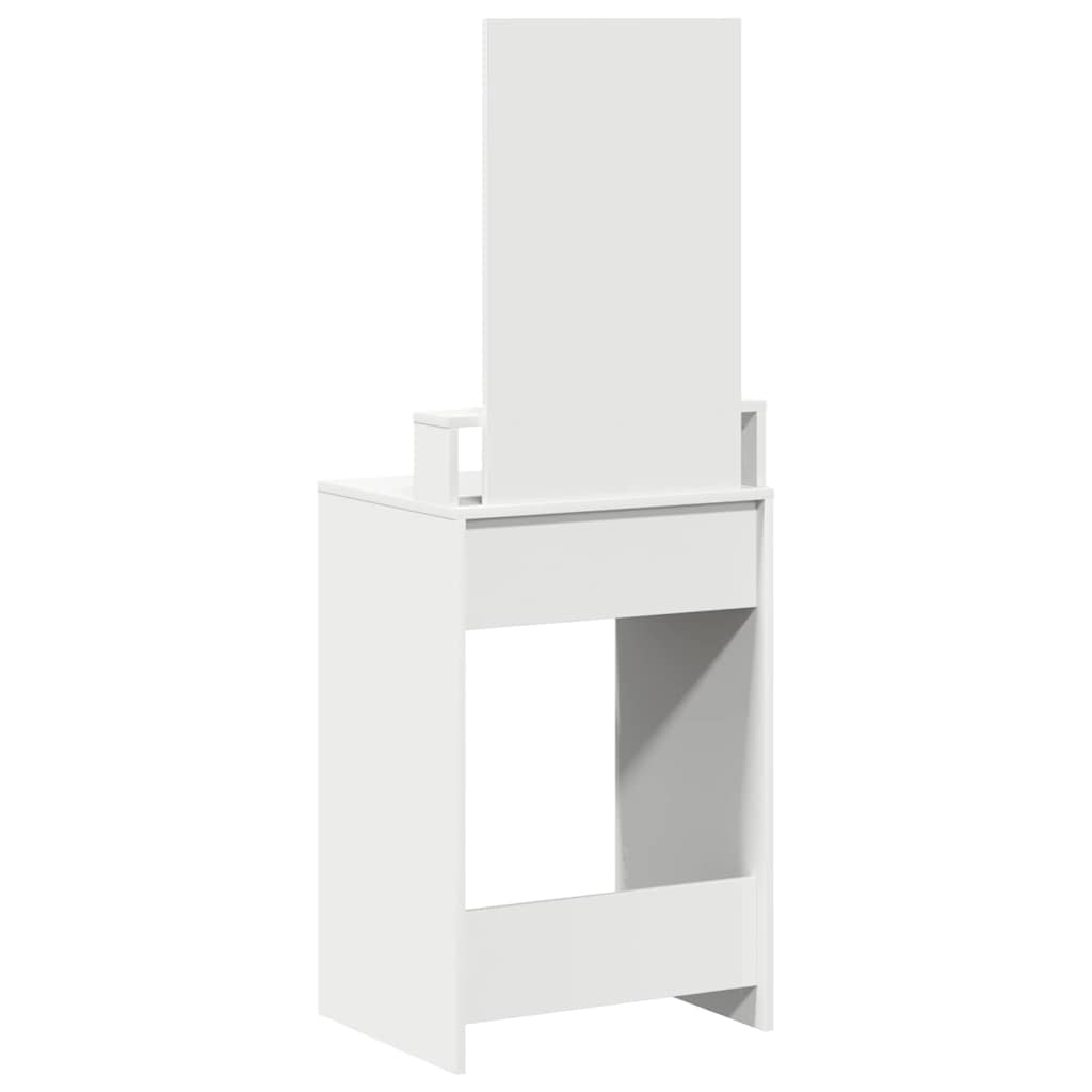 vidaXL Kaptafel met lade met plank Wit 50 x 41 x 140 cm Bewerkt hout