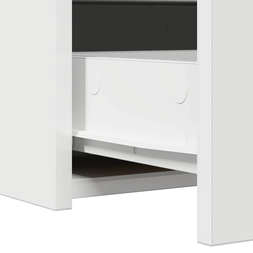 vidaXL Kaptafel met lade met opslag Wit 60 x 40 x 70 cm Bewerkt hout