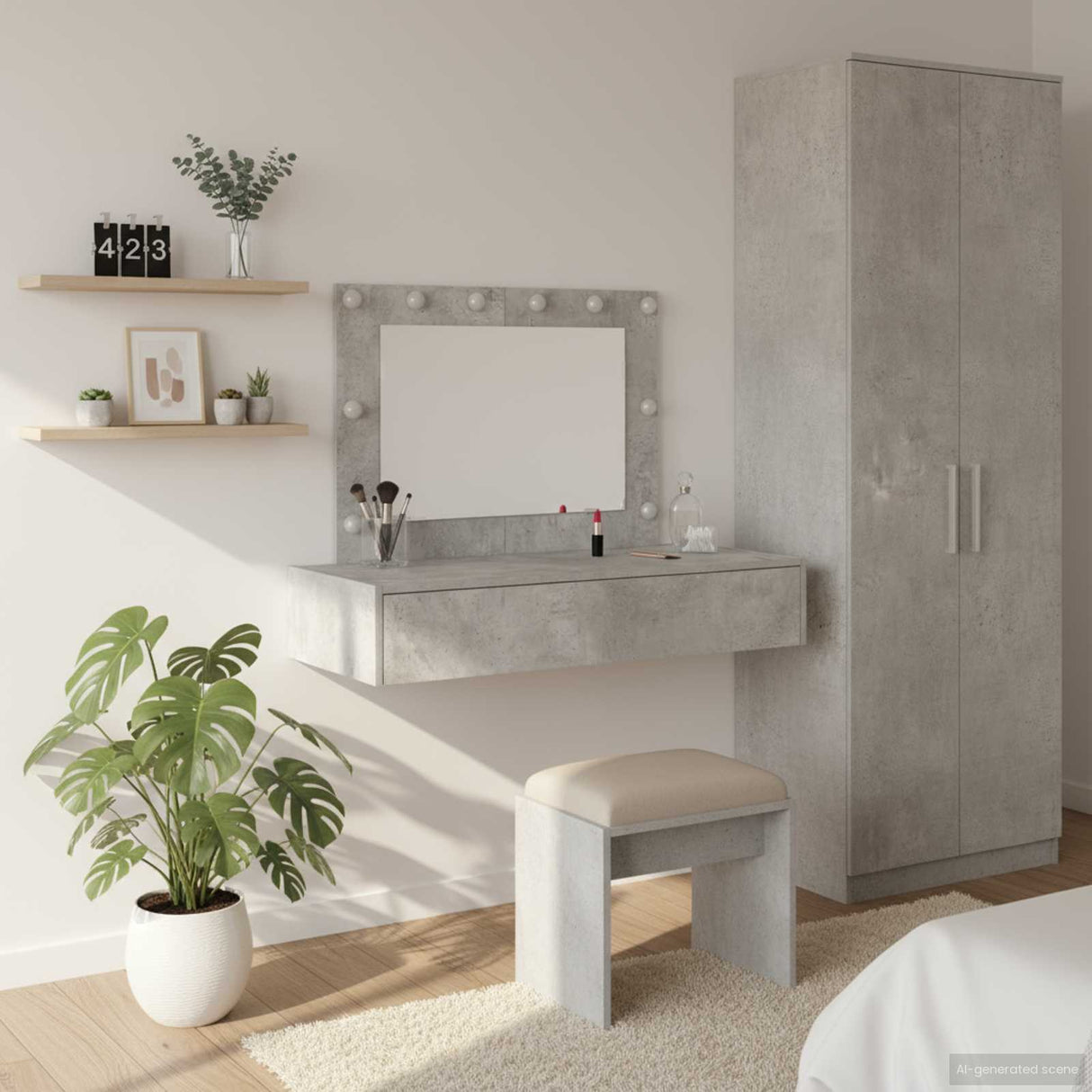 vidaXL Kaptafel met lade met opslag Wit 60 x 40 x 70 cm Bewerkt hout