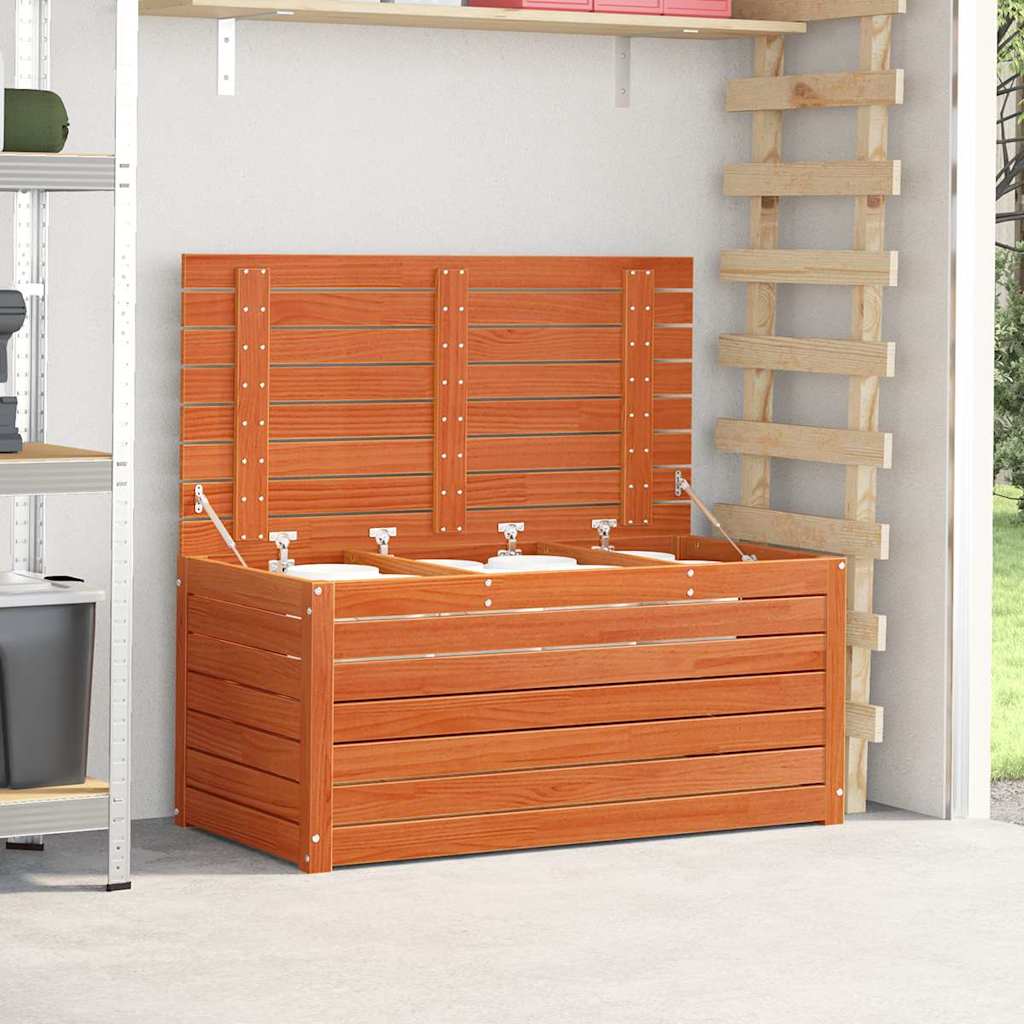 vidaXL Garden Storage Box 101x50.5x46.5 cm Solid Pine Wood