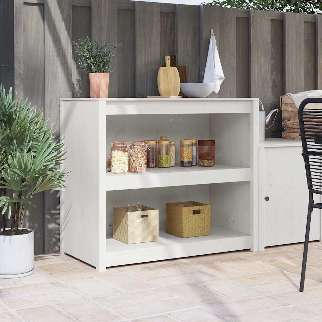 vidaXL Keuken Kast Bruin Eiken 106 x 55 x 92 cm Massief grenenhout