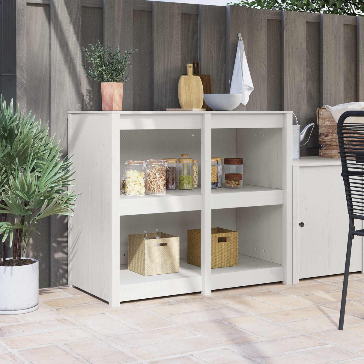 vidaXL Keuken Kast met plank MEPPEL Bruin Eiken 106 x 55 x 92 cm