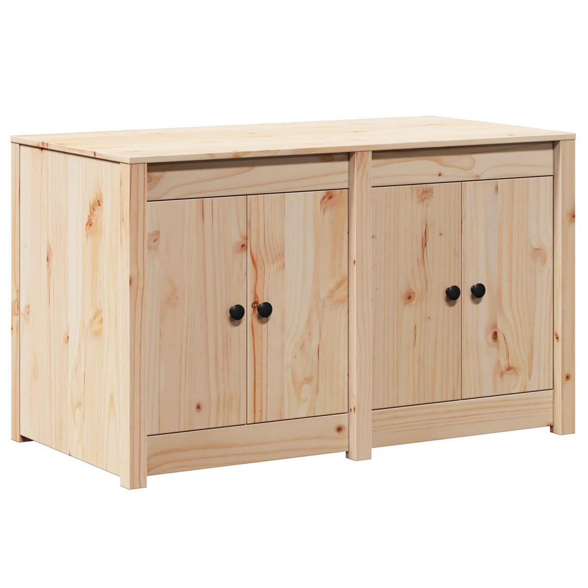vidaXL Keuken Kast Bruin Eiken 106 x 55 x 64 cm Massief grenenhout