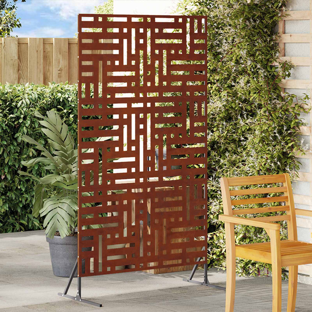 vidaXL Privacyscherm Zwart 100 x 50 x 180 cm Staal