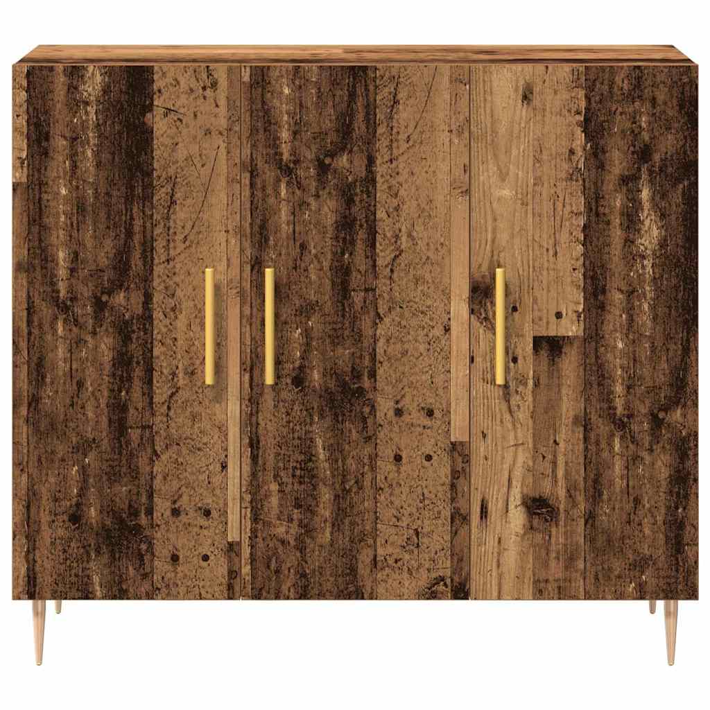 vidaXL Dressoir 90x34x80 cm bewerkt hout wit