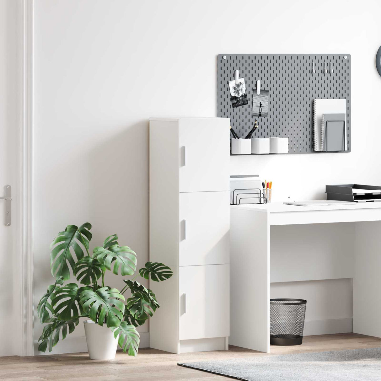 vidaXL Highboard Wit 31.5 x 32 x 122.5 cm