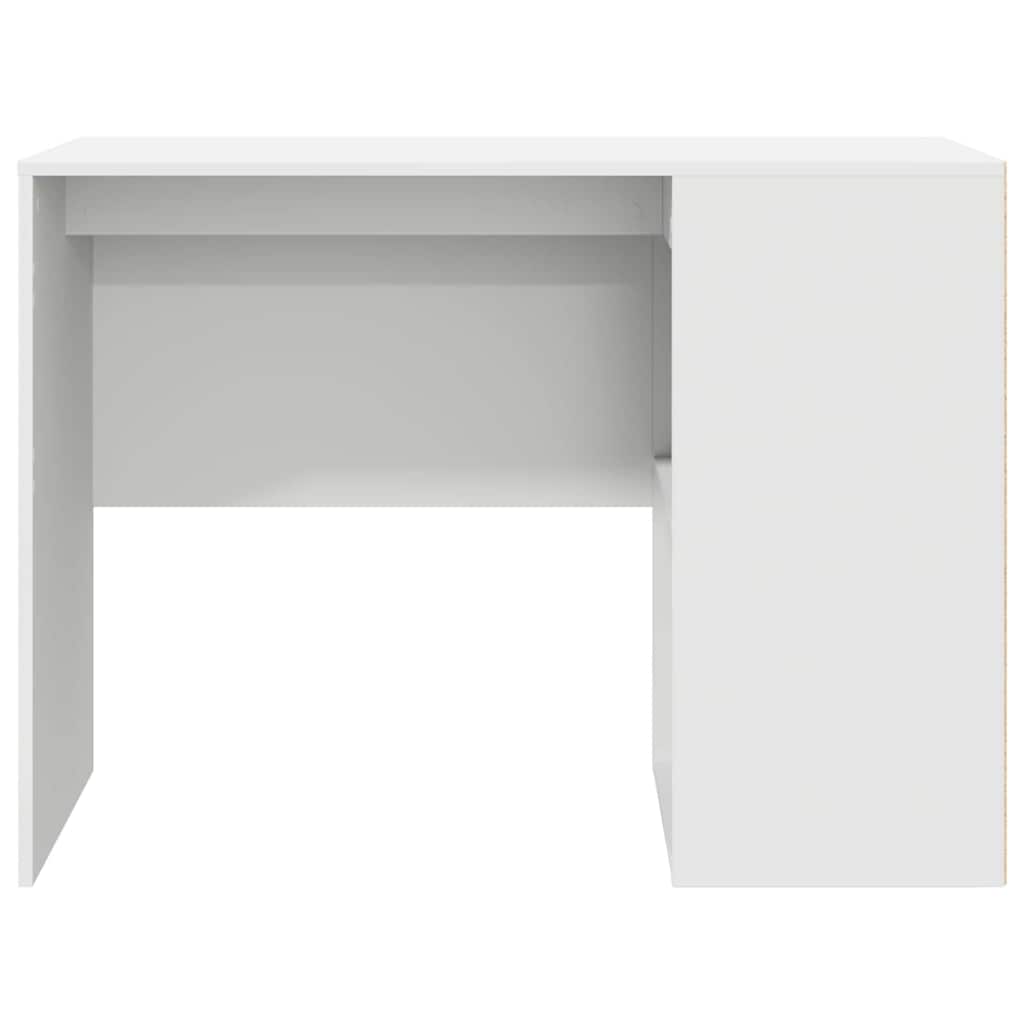 vidaXL Desk with Shelf Storage White 102x50x75 cm Engineered Wood