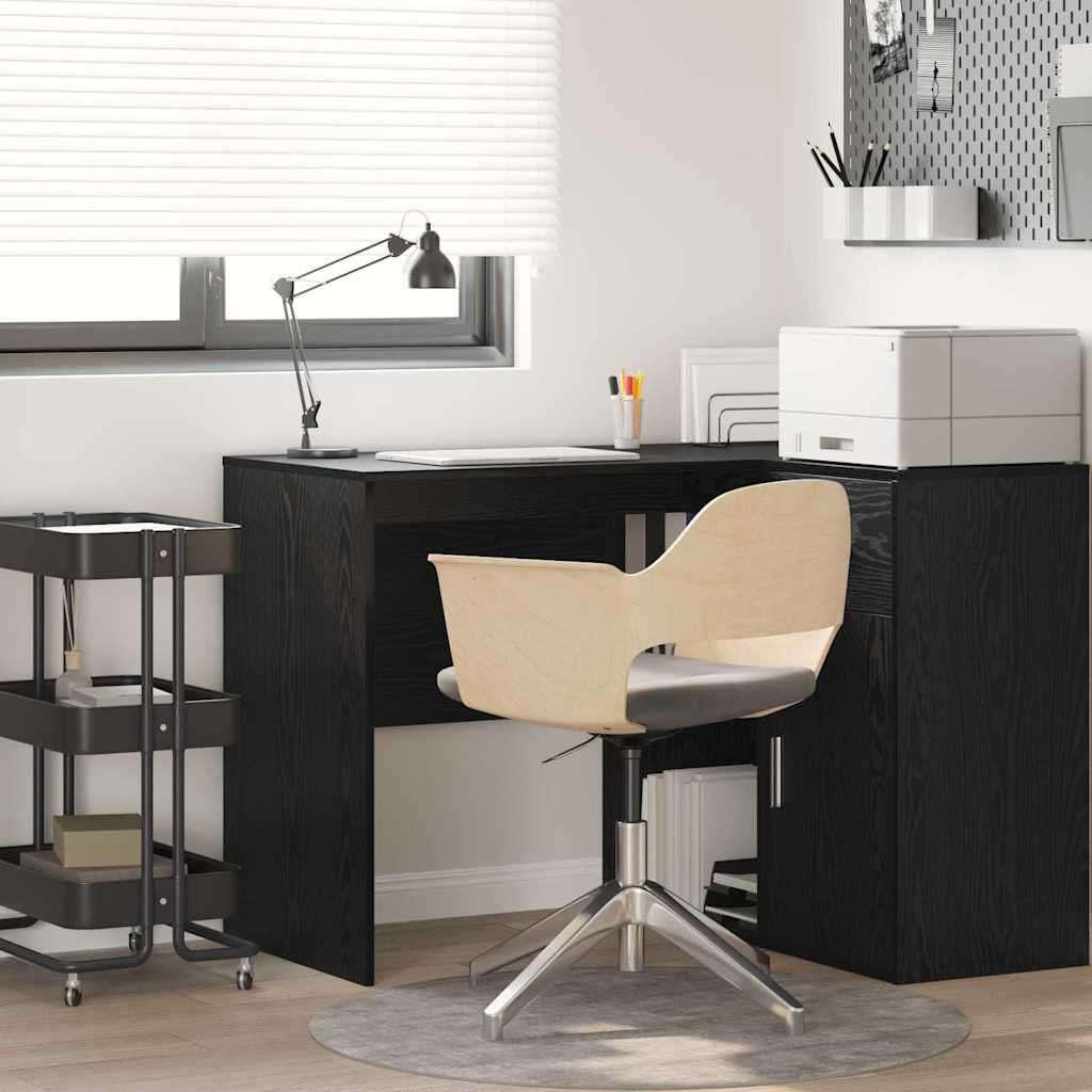 vidaXL Desk with Shelf Storage White 102x50x75 cm Engineered Wood