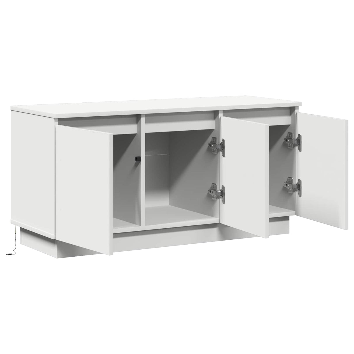 vidaXL TV Cabinet Black Oak 100 x 38 x 49 cm Engineered Wood
