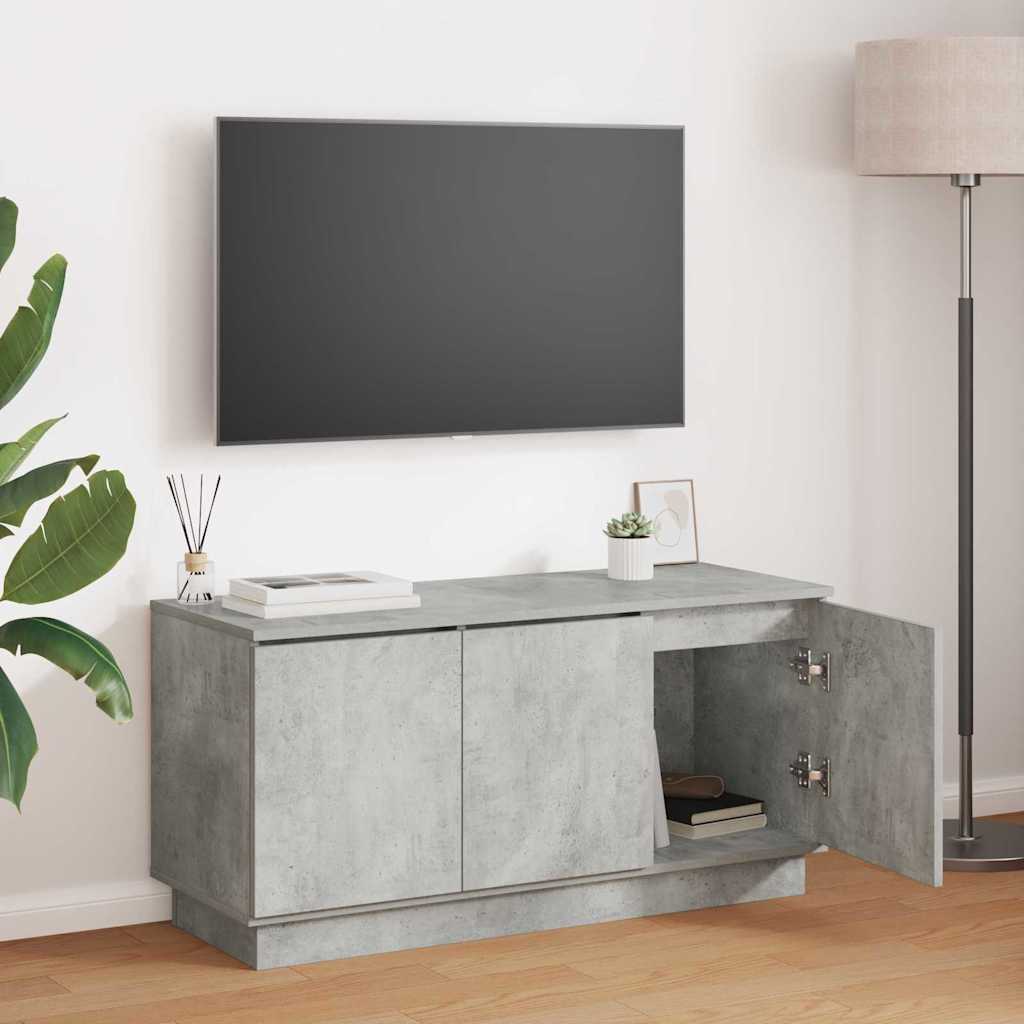 vidaXL TV Cabinet Black Oak 100 x 38 x 49 cm Engineered Wood