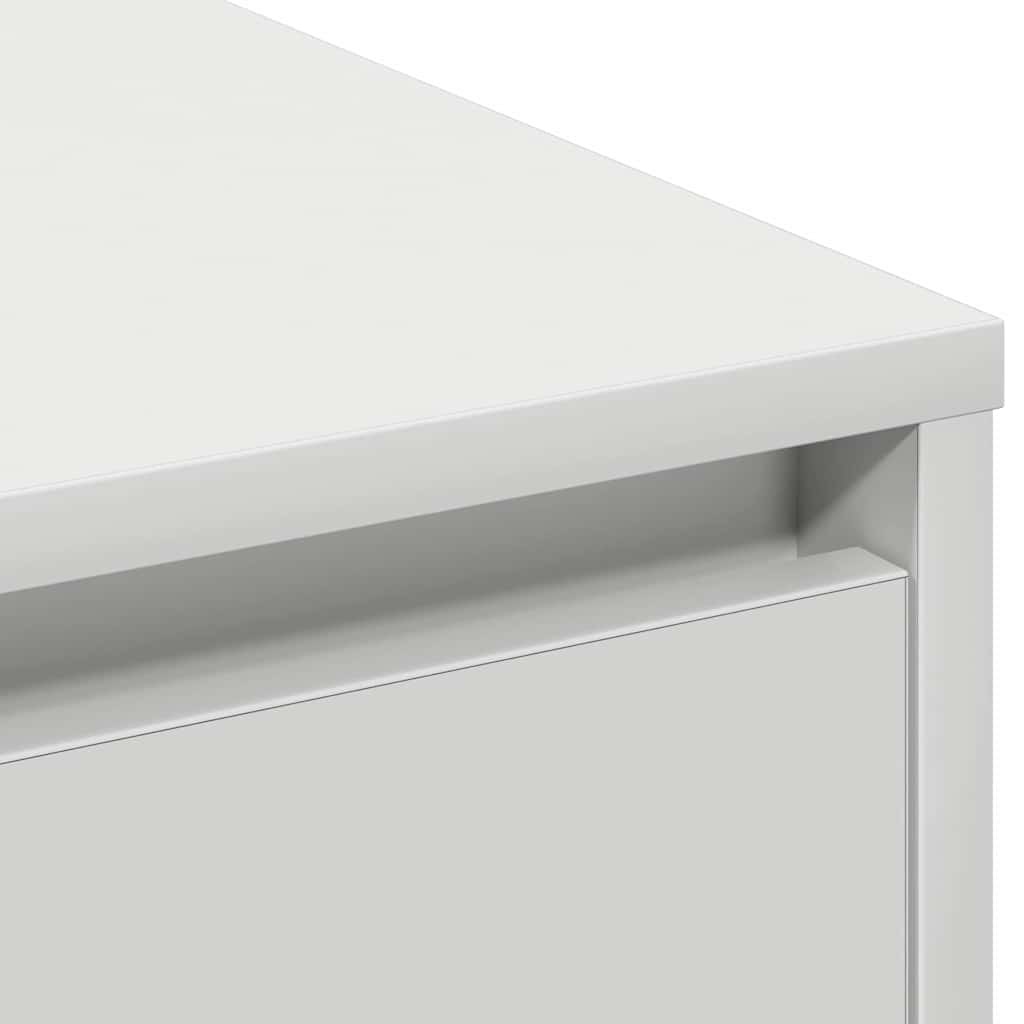 vidaXL LED Dressoir Wit 90 x 32 x 75 cm Bewerkt hout