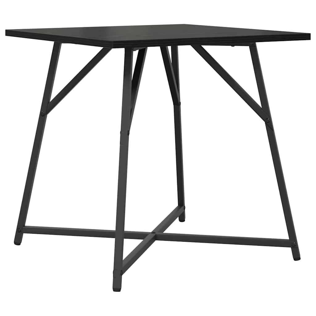 vidaXL Bijzettafelset 2 pcs Zwart Eiken