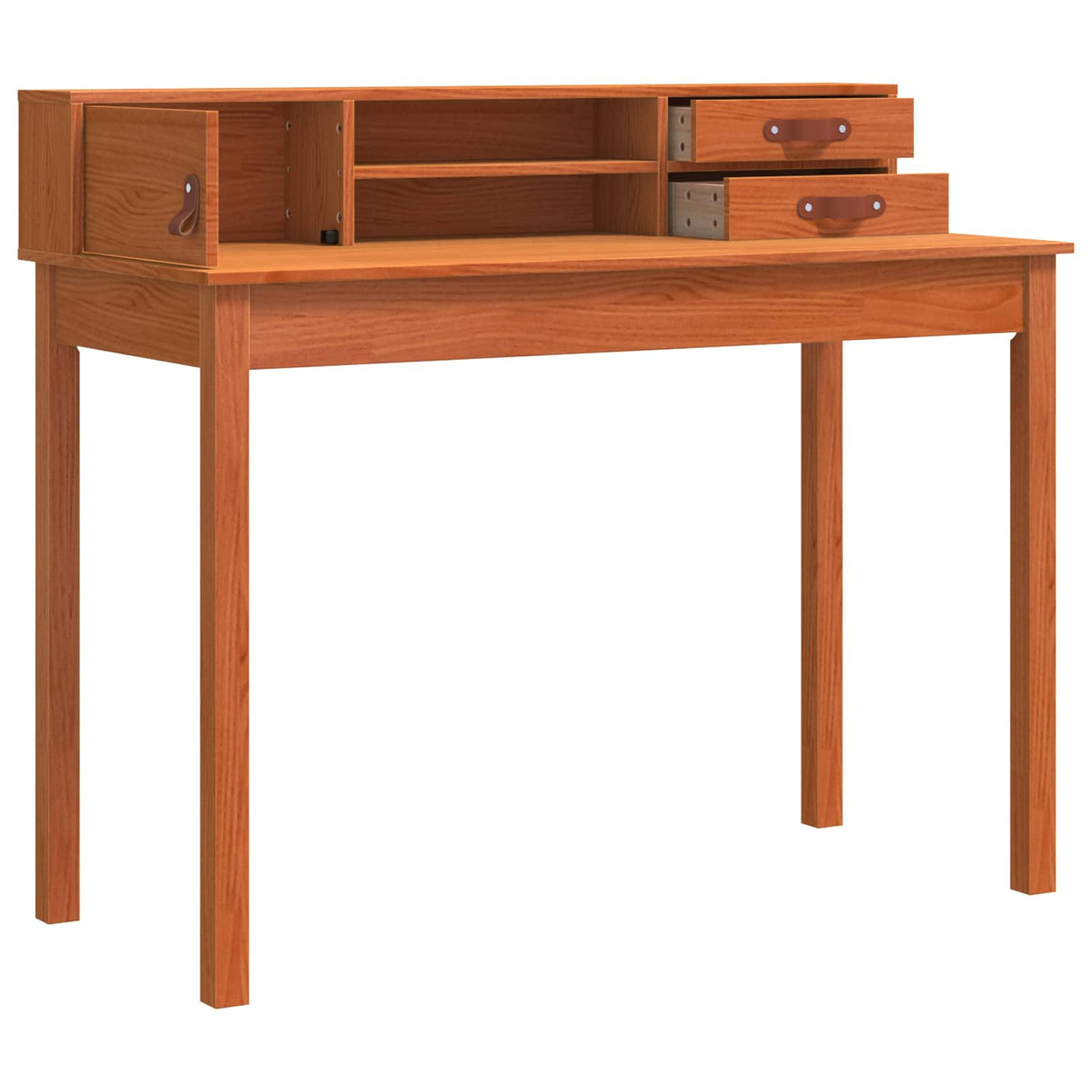 vidaXL Desk 110x50x93 cm solid pine wood