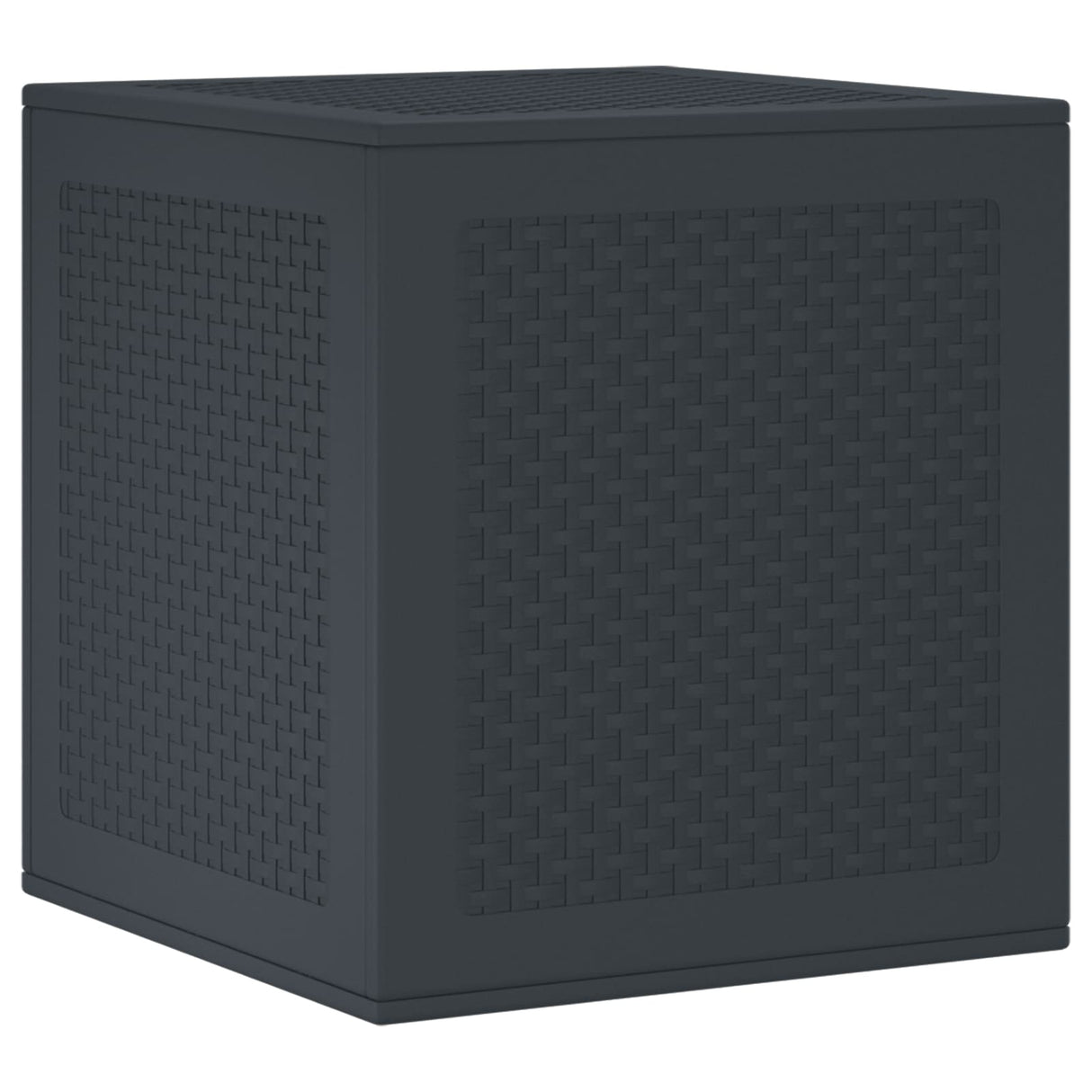 vidaXL Storage Box with Storage Anthracite 55 x 53 x 57 cm Polypropylene