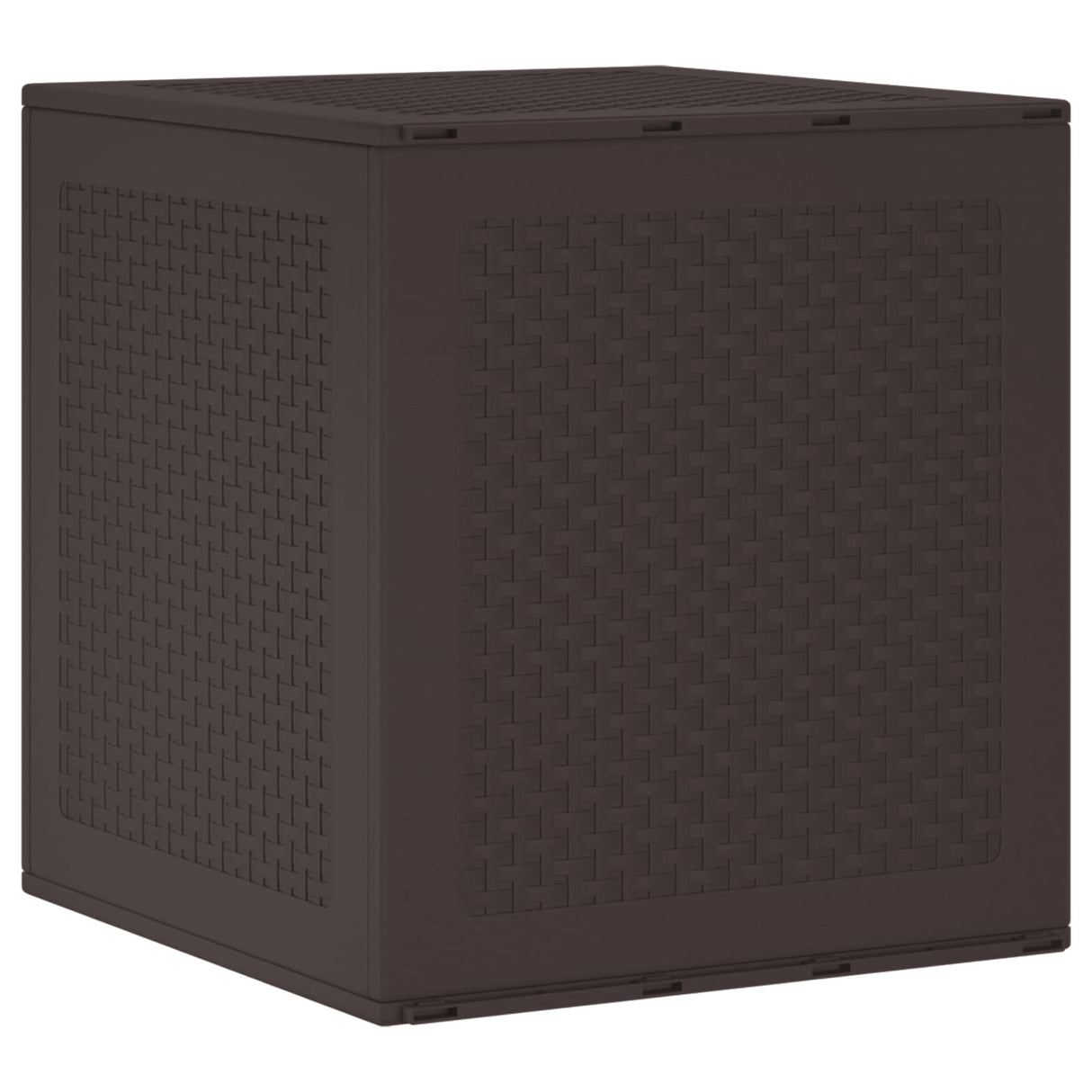 vidaXL Storage Box with Storage Anthracite 55 x 53 x 57 cm Polypropylene