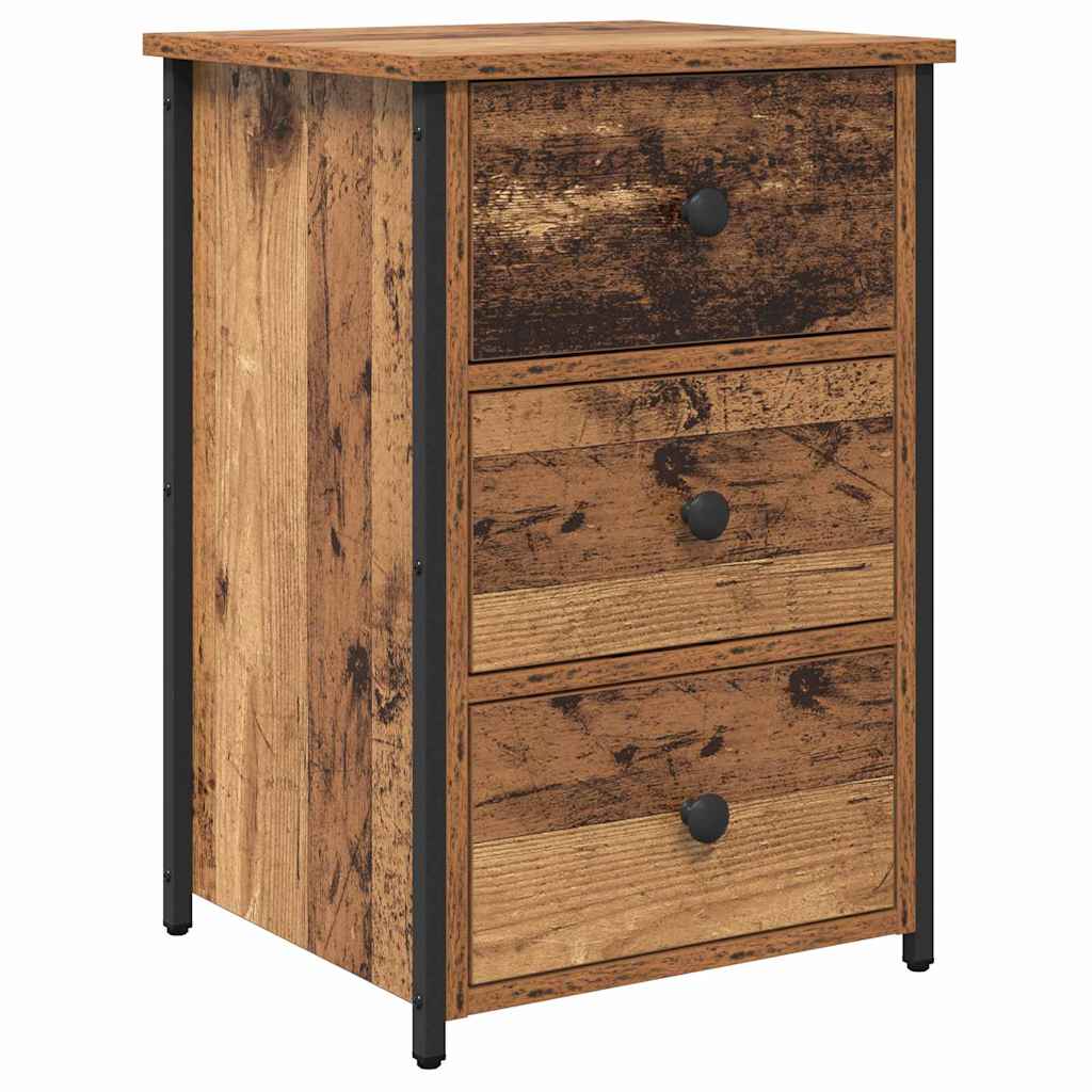 vidaXL Nightstand 40x36x60 cm engineered wood black