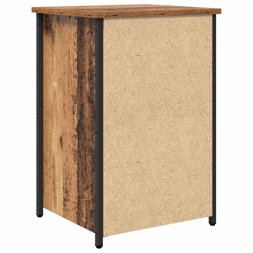 vidaXL Nightstand 40x36x60 cm engineered wood black