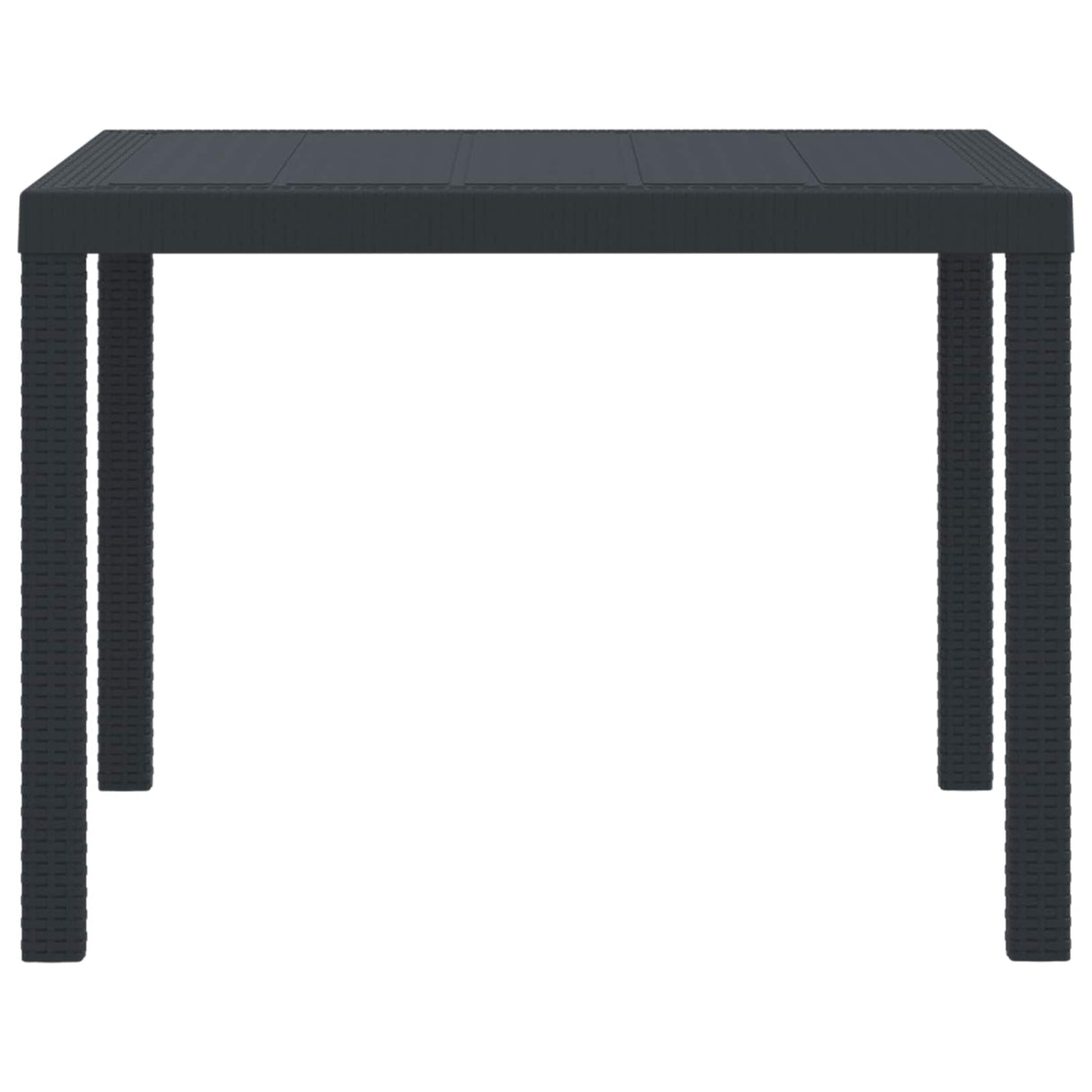 vidaXL Tuin Tafel Antraciet 250 x 100 x 73 cm poly rattan