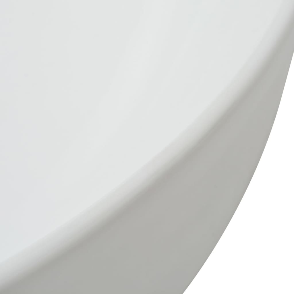 vidaXL Triangular Wash Basin white 50.5x41x12 cm ceramic