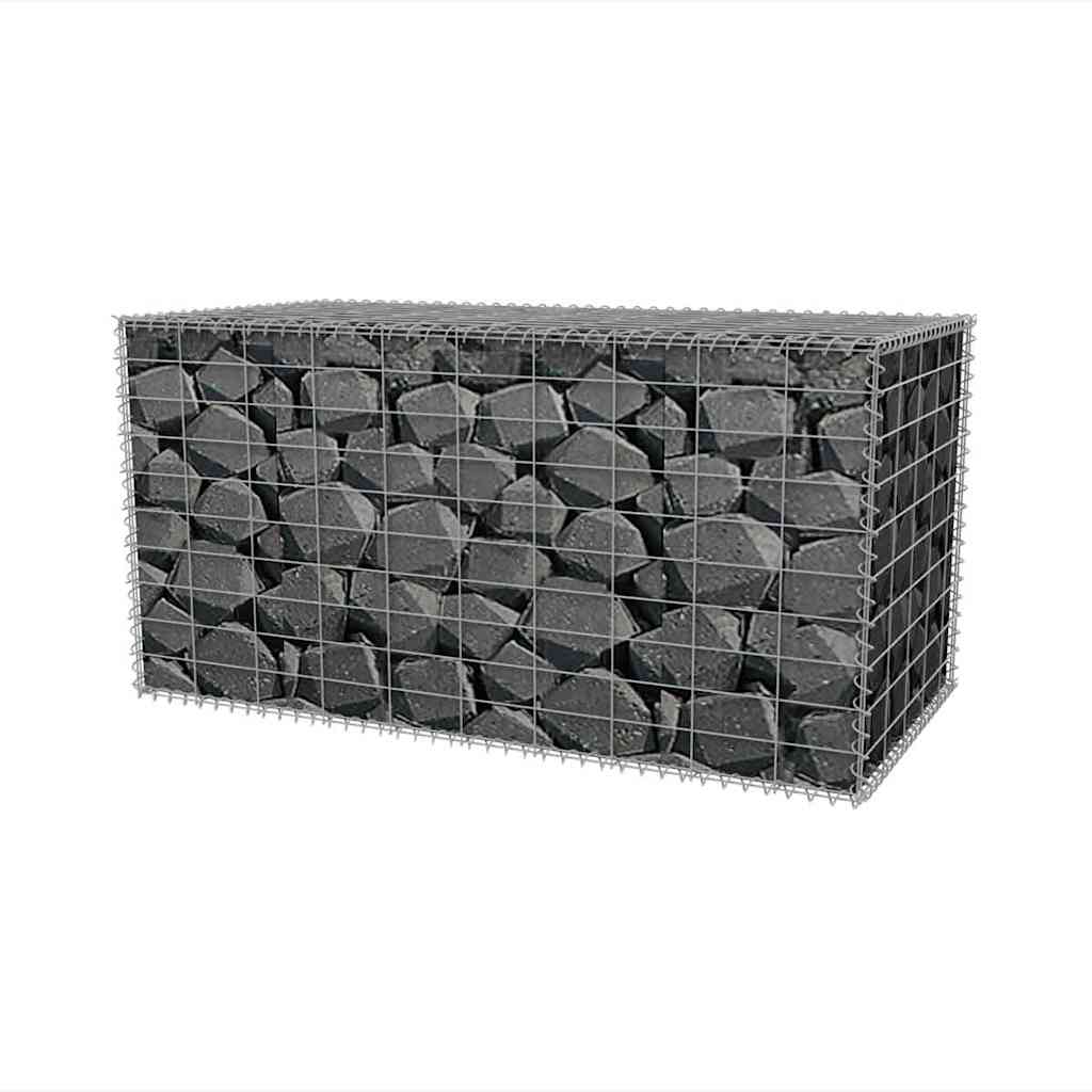 vidaXL Gabion Basket 200x30x100 cm Galvanized Steel