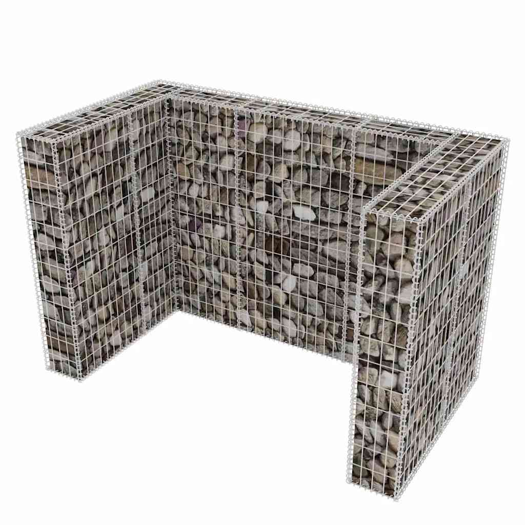 vidaXL Gabion Single Bin Enclosure 110x100x120 cm Steel