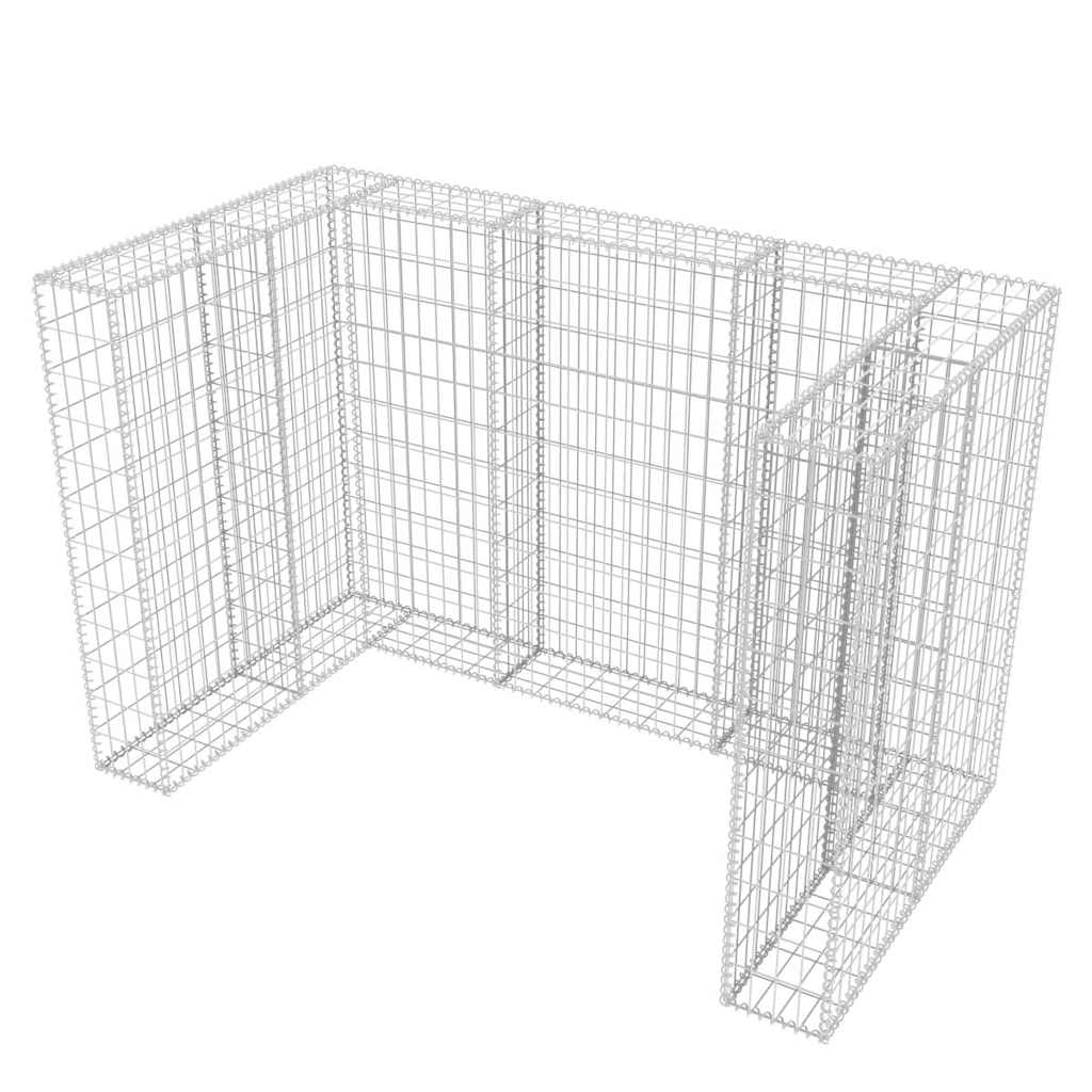 vidaXL Gabion Single Bin Enclosure 110x100x120 cm Steel