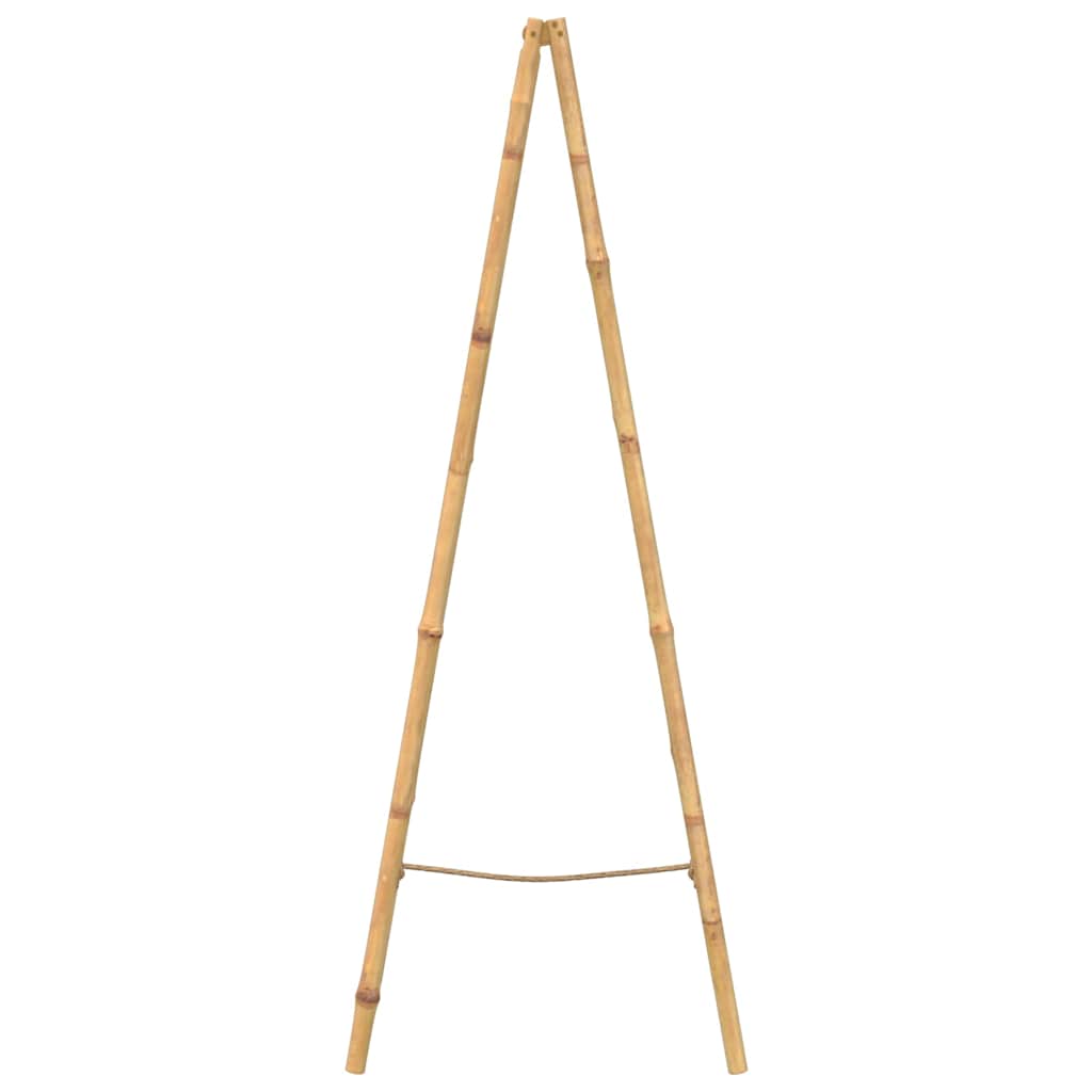vidaXL Dubbele handdoekenladder met 5 tredes 50x160 cm bamboe