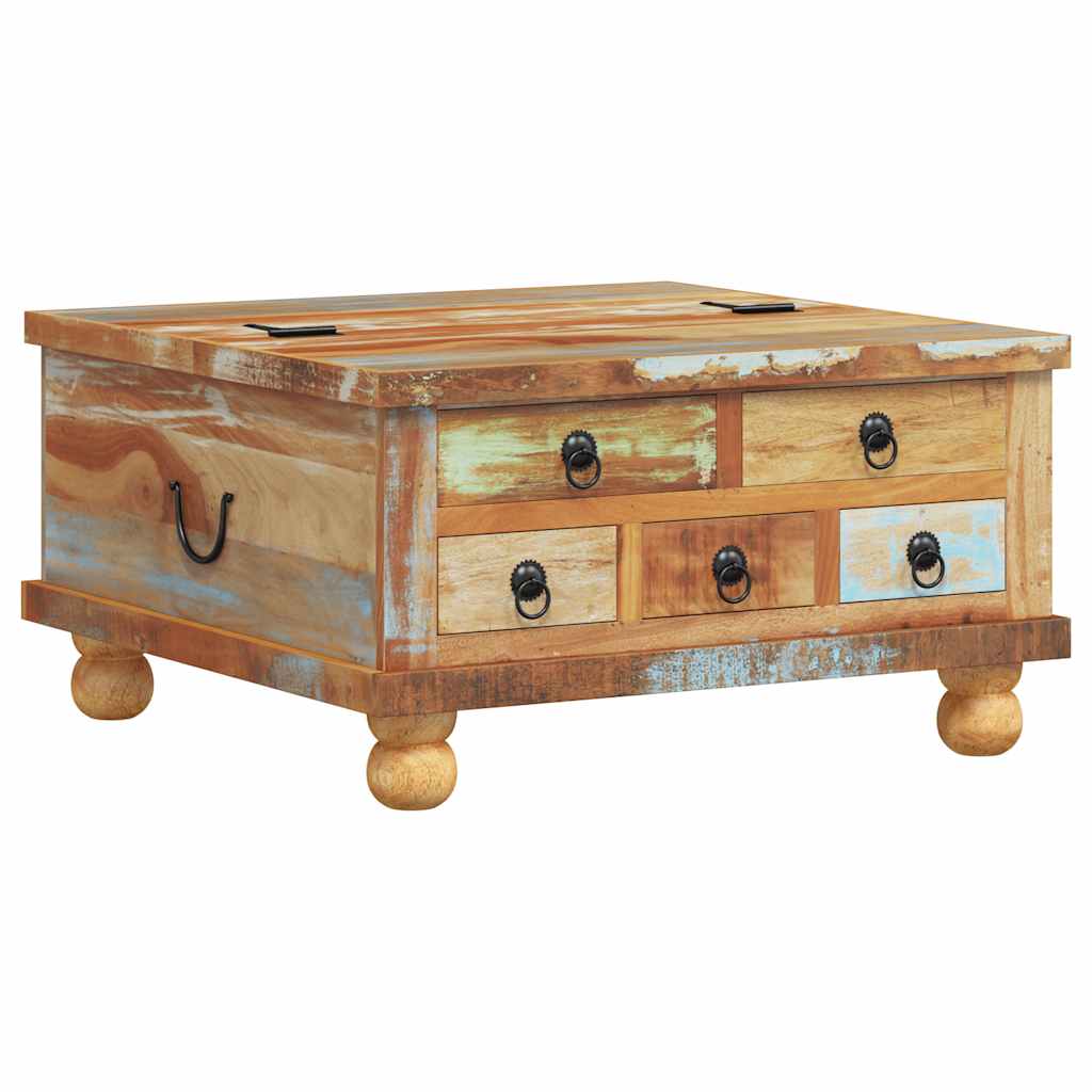 vidaXL Coffee Table 70x70x38 cm Recycled Wood