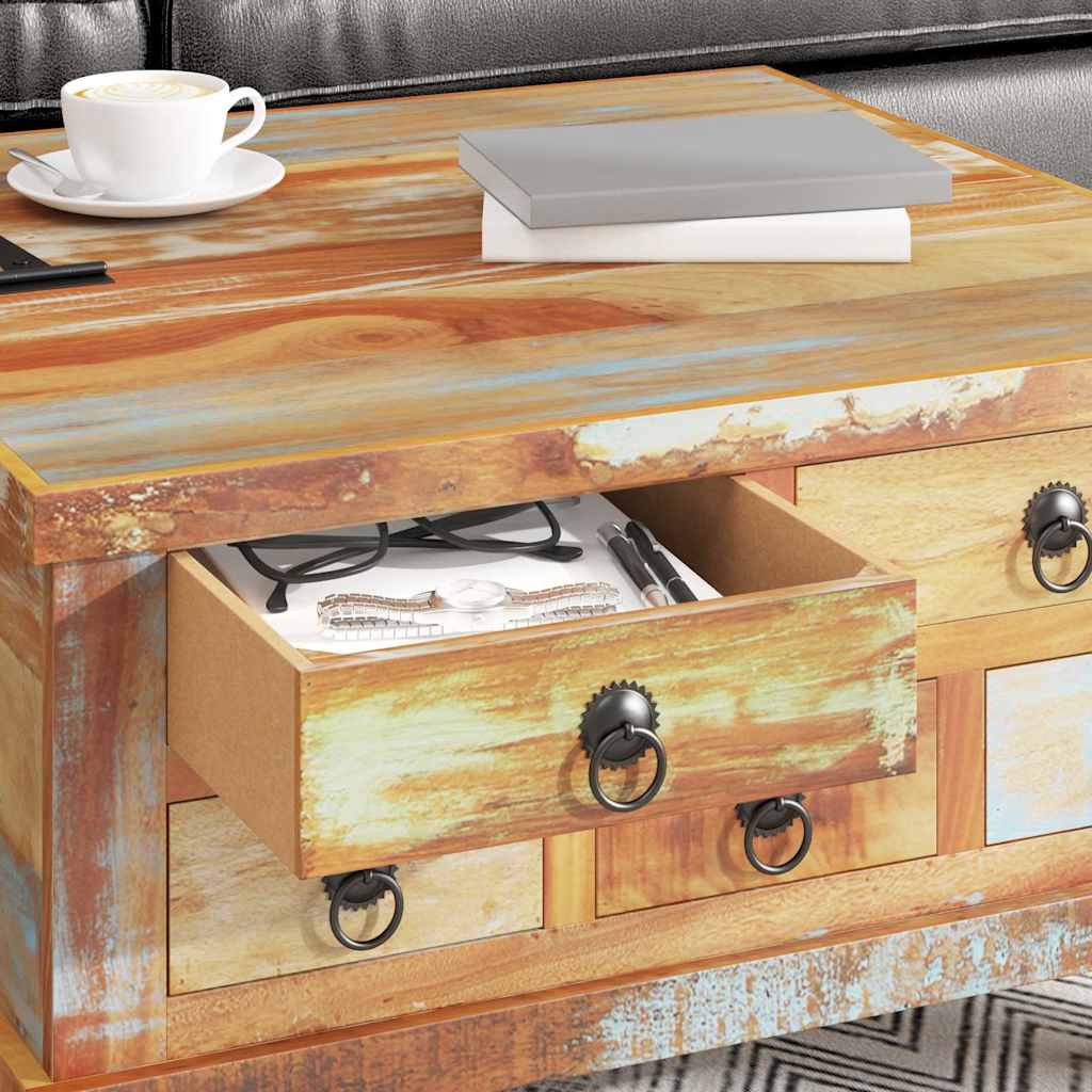 vidaXL Coffee Table 70x70x38 cm Recycled Wood