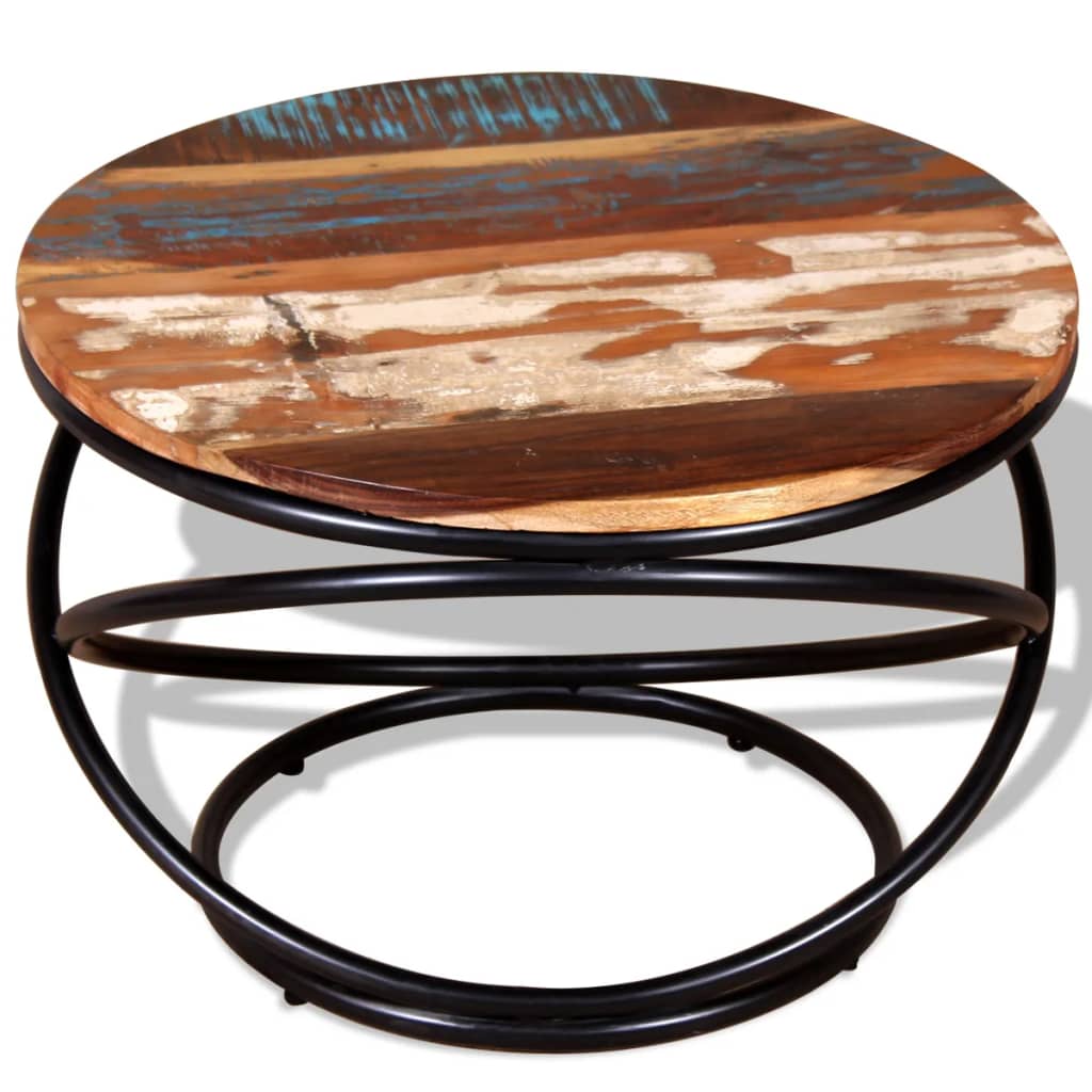 vidaXL Coffee table 60x60x40 cm solid reclaimed wood