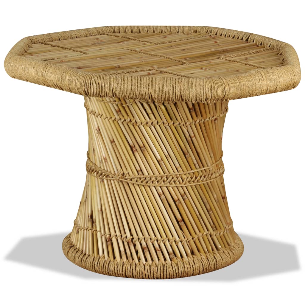 vidaXL Salontafel achthoekig 60x60x45 cm bamboe