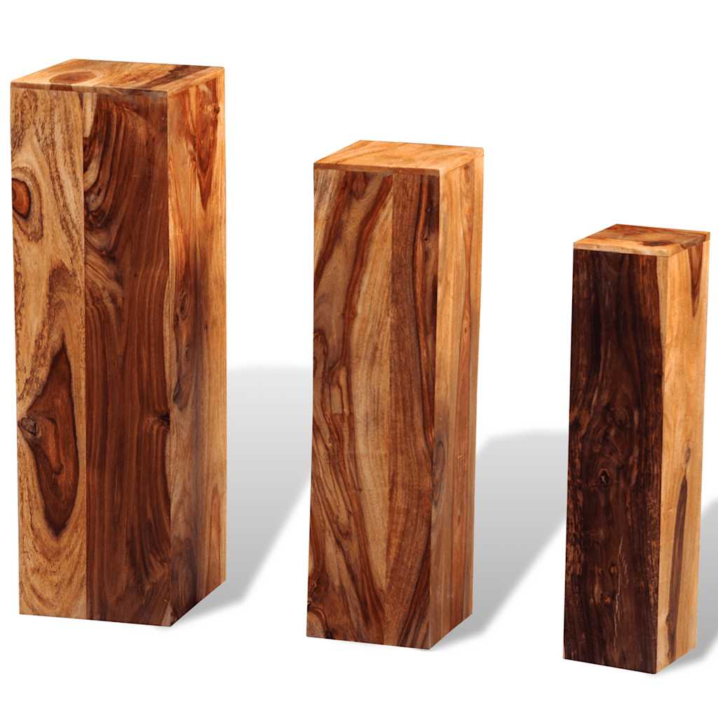 vidaXL Plantenstandaards 2 st massief mangohout