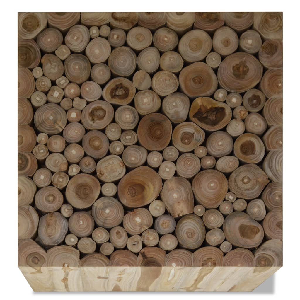 vidaXL Coffee table 50x50x35 cm solid teak wood