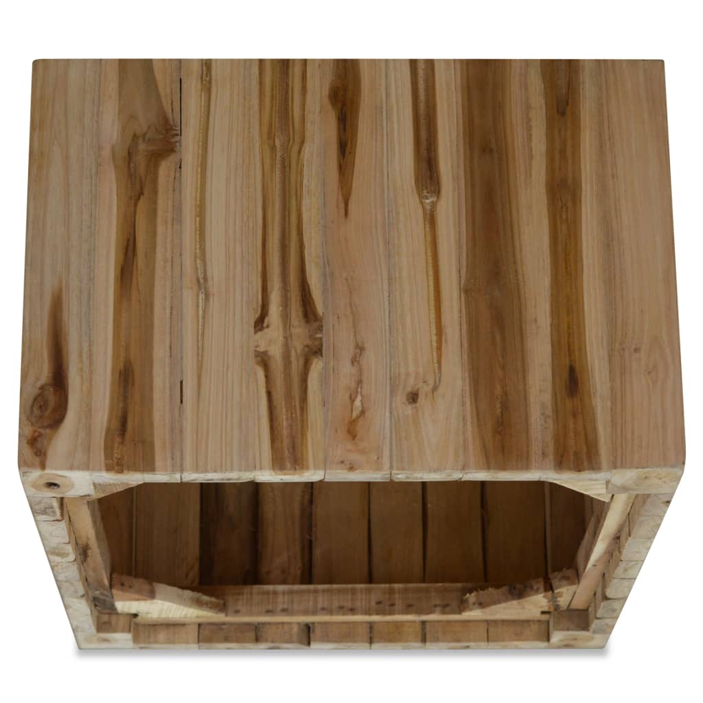 vidaXL Coffee table 50x50x35 cm solid teak wood