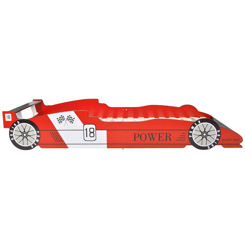 vidaXL Kids' Car Bed Red 90x200 cm