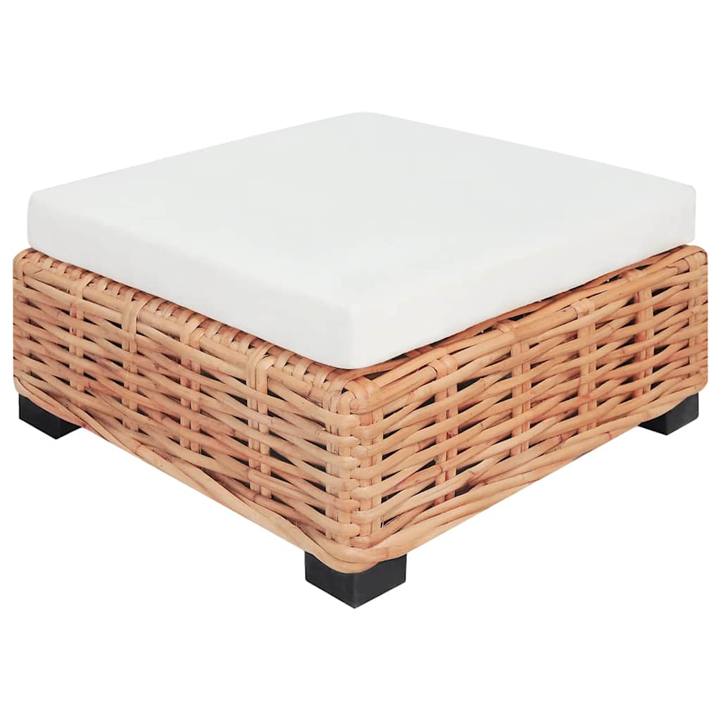 vidaXL Loungeset Natural Rattan 27-Piece