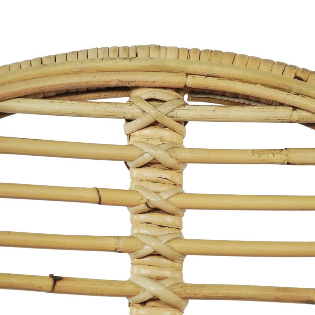vidaXL Dining Chairs 2 pcs natural rattan